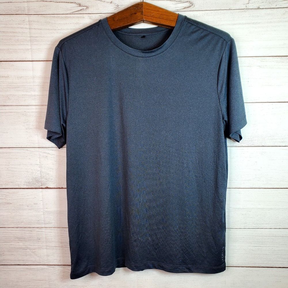 Athlio Men Athletic Sports Shirt Short Sleeve Shirt Men's Medium